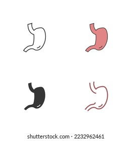 stomach vector icon human organ digestive system