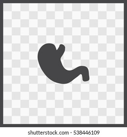 Stomach vector icon. Isolated illustration. Business picture.