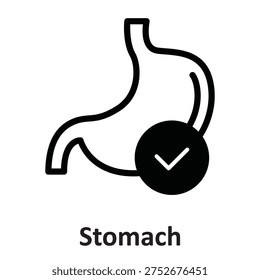  Stomach Vector icon which can easily modify or edit

