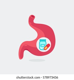 Stomach vector illustration