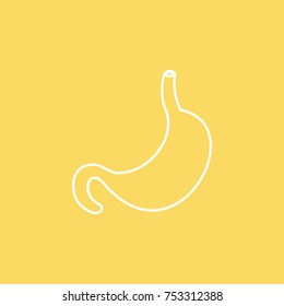 Stomach vector line icon. eps-10