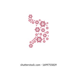 Stomach Virus logo vector template, Creative stomach logo design concepts