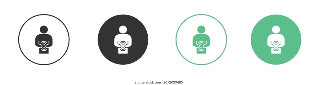 Icono de dolor de estómago para su Sitio web o App. eps10