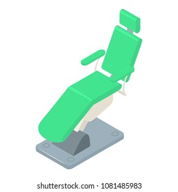 Stomatology chair icon. Isometric of stomatology chair vector icon for web design isolated on white background