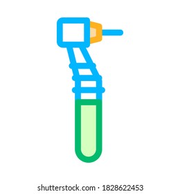 Stomatology Dentist Reamer Vector Thin Line Icon. Dentist Reamer, Crown Cutter Instrument Tool And Device Linear Pictogram. Chairside Assistance Dental Health Service Contour Illustration