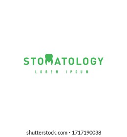 Stomatology green creative logotype design