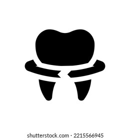 Stomatologie-Symbol (einfache Vektorgrafik)