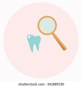 stomatology magnifier with tooth