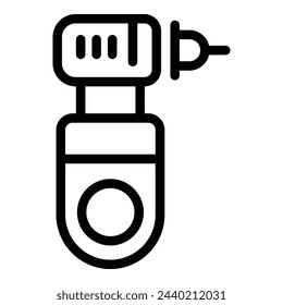 Stomatologie-Werkzeug-Symbol-Umrissvektor. Zahnersatz. Zahnmedizinisches Instrument