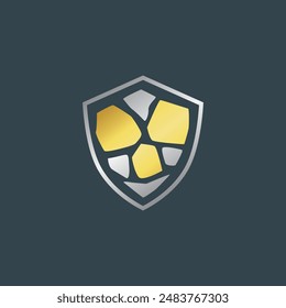 stone abstract logo modern style