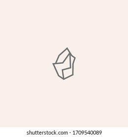 Stone Abstract logo template design in Vector illustration 