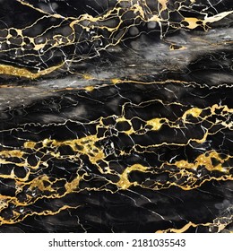 la abstracción de piedra es negra con oro, piedra cruda, textura de color negro mágico, lustre de la textura de piedra y oro, colores irrisorios negros y amarillos. Plantilla de diseño de ilustración de vector  