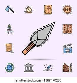 stone age, hand axe, weapon icon. Universal set of history for website design and development, app development