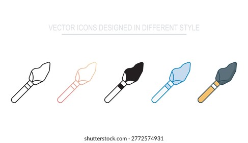 Stone Age Vector Icon Set Illustration