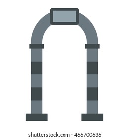 Stone arch icon in flat style on a white background