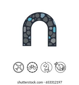 Stone Arch Vector Icon