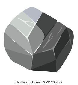 Stone for architectural sketches. Entourage elements for landscape design. Vector illustration.
