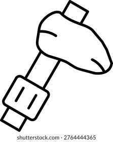 Stone Axe Icon Vector Element line icon design vector icons