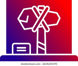 Stone axe Line vector Icon Design