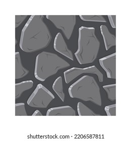 Stone background Seamless Pattern. Vector illustration