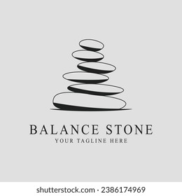 stone balance icon vector illustration Stack of stones template graphic design