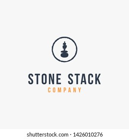 stone balancing logo design inspiration