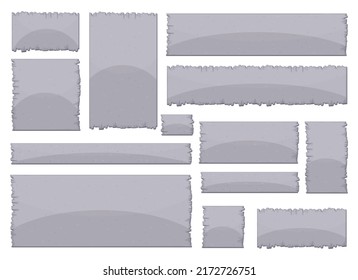 Stone board in cartoon style vector illustration
