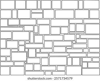 Stone and Brick Wall Transparent file ready for work