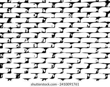 Fondo de la ilustración del vector de pared de ladrillo de piedra - patrón de textura. Textura rastreada. Fondo de pared de ladrillo rojo. Eps 10