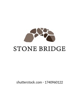 Stone Bridge Logo Icon Vector