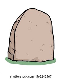 stone / cartoon vector and illustration, hand drawn style, isolated on white background.
