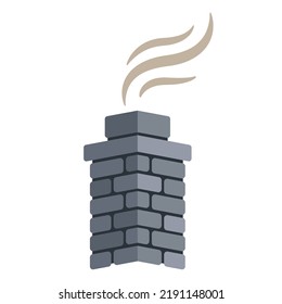 stone chimney icon vector illustration Flat design