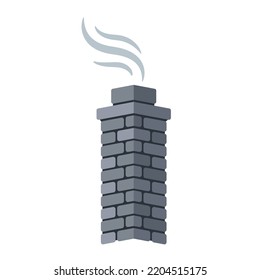 stone chimney icon vector illustration Flat design	