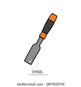 stone chisel vector type icon