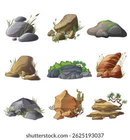 Stone collection in different countries.