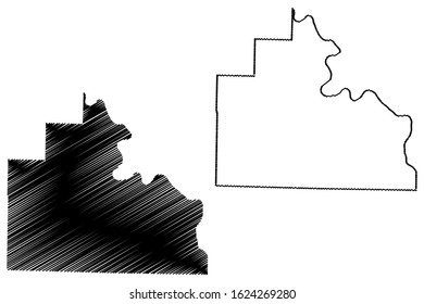 Stone County, Arkansas (U.S. county, United States of America,USA, U.S., US) map vector illustration, scribble sketch Stone map