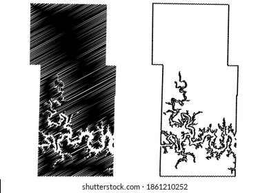 Stone County, Missouri (U.S. county, United States of America, USA, U.S., US) map vector illustration, scribble sketch Stone map