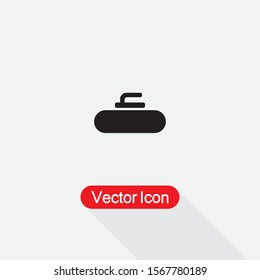 Stone For Curling Icon Vector Illustration Eps10