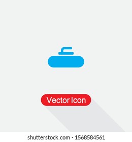 Stone For Curling Icon Vector Illustration Eps10