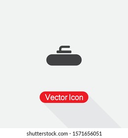 Stone For Curling Icon Vector Illustration Eps10