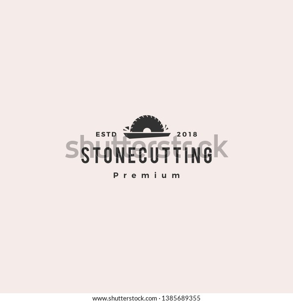 Stone Cutting Countertop Logo Vector Icon Stock Vector Royalty