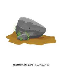 stone design with a white background