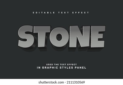 Stone Editable Text Effect Template