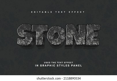 Stone Editable Text Effect Template