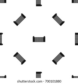 Stone fence pattern repeat seamless in black color for any design. Vector geometric illustration