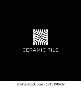 Stone flooring tile ceramic logo vector. Luxury logos of ceramic tiles.