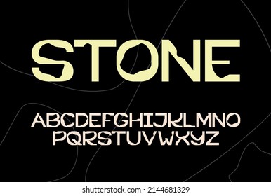 Stone Font - is a bold modern sans serif font, inspired by natural uniforms. This can be used as a display font