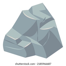 Stone form. Natural rock rough solid shape