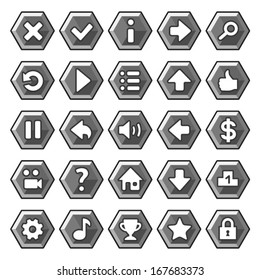 Stone game buttons