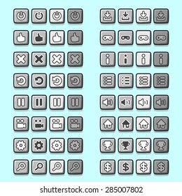 stone game icons buttons icons, interface, ui